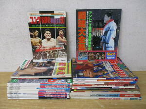 c3-4（プロレス 関連本）31冊セット ゴング/新日本プロレス/プロレス王国 まとめ売り ベースボールマガジン アントニオ猪木 関連書籍 雑誌