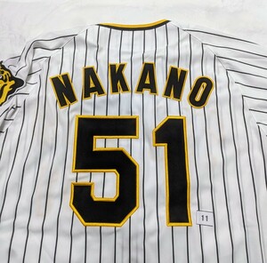 11, Hanshin Tigers |51. middle . replica uniform (L)