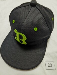 22, オリックスバファローズ／キャップ、帽子、黒グリーン