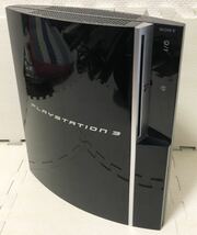 美品★動作品★ SONY ソニー PlayStation3 プレイステーション3 本体 コントローラー ケーブル ブラック 初期型 40GB CECHH00 _画像2