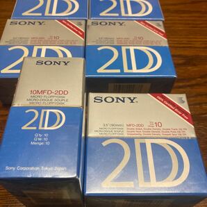 未開封 SONY MFD-2DD まとめ売り 3.5インチ 90mm フロッピーディスク 8箱 10枚 両面倍密度 2D 未使用 10MFD-2DD ソニー の画像3