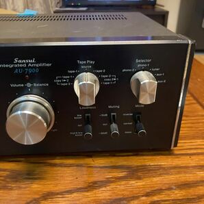 SANSUI 山水 AU-7900 現状品 ジャンク扱い プリメインアンプ 通電確認済みの画像4