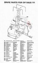 オプティマス 111 8R 123R グラファイトパッキン 5個セット/ スピンドル用 / ラディウス プリムス ホエーブス 2094 スベア_画像4