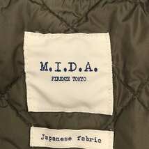 M.I.D.A. / ミダ | Down Padding Harrington Jacket ダウン 裏地キルティング ハリントンジャケット スイングトップ | 44 | カーキ_画像6