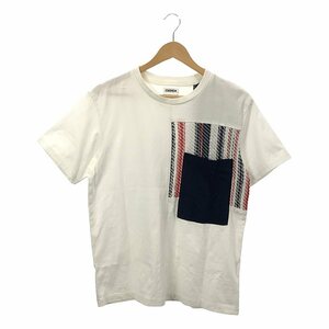 Coohem / コーヘン | SUMMER STRIPE TWEED T-SHIRT ニット切替 ポケットTシャツ | M | ホワイト | メンズ
