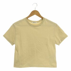 AP STUDIO / エーピーストゥディオ | 2023SS | Cropped T-shirt Tシャツ | F | YELLOW | レディース