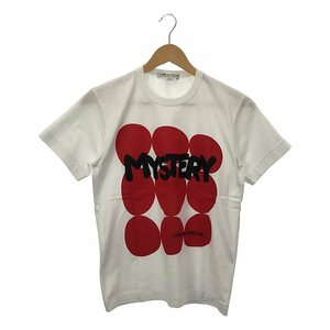 【美品】 COMME des GARCONS / コムデギャルソン | 2019AW | MYSTERY プリントTシャツ | S | ホワイト/レッド | レディース