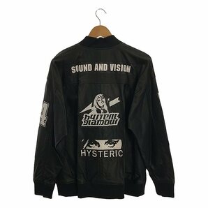 【美品】 HYSTERIC GLAMOUR / ヒステリックグラマー | 2020SS | ラムレザーオーバーサイズブルゾン ジャケット | ブラック | レディースの画像5