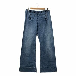 【美品】 NOWOS / ノーウォス | Denim marine pants パンツ | M | インディゴ | レディース