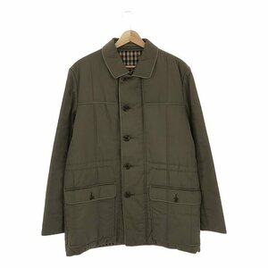 AQUASCUTUM / アクアスキュータム | 80s～ ヴィンテージ 英国製 中綿入り ドローストリング パイピング ジャケット | 40 | グレー系