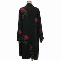 【美品】 DRIES VAN NOTEN / ドリスヴァンノッテン | 2019AW | ウール フラワープリント ステンカラーコート | M | ネイビー_画像5