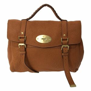 【美品】 Mulberry / マルベリー | オールレザー フラップ ショルダーバッグ | ブラウン | メンズ