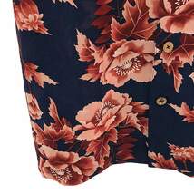 AUSTERE JAPAN KOROMO / オスティアジャパン衣 | シルク 花柄 和柄 オープンカラー アロハシャツ | S | ネイビー系 | メンズ_画像3