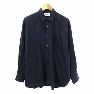 MARKAWARE / マーカウェア | COMFORT FIT SHIRTS SUPER100s WOOL VIYELLA ウール ヴィエラ コンフォートフィットシャツ | 2 | ネイビー