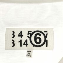 MM6 Maison Margiela / エムエムシックスメゾンマルジェラ | 2021SS | カレンダータグ ロゴグラフィックTシャツ | S | ホワイト_画像5