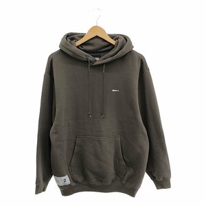 DESCENDANT / ディセンダント | PE HOODED SWEATSHIRT ロゴ刺しゅう プルオーバーパーカー フーディ | M | グレー | メンズ