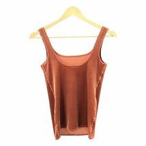 【美品】 SIMONE WILD / シモーネワイルド | VELVET SINGLET タンクトップ | M | オレンジ | レディース_画像4