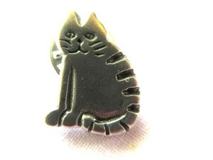 猫のピンバッジ★タイピン★USビンテージ（pinz20)