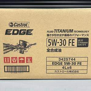 【数量限定】CASTROL EDGE FE 5ｗ30 4L×6缶 ワンケース API SP/GF-6 CF Performance 全合成油 カストロール エッジの画像1