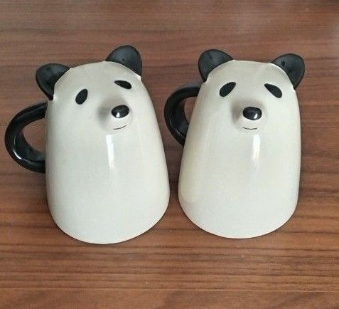 パンダのマグカップ 2個セット