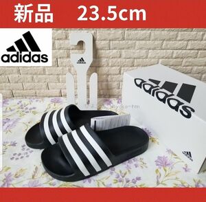 新品 アディダス ADILETTE AQUA シャワーサンダル 黒 スポーツ 23 23.5 男の子 女の子 レディース キッズ