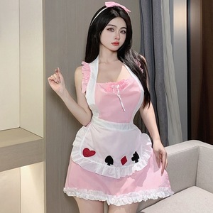 OR1609PK sexy Ran Jerry карты рисунок ero кожа meido форма [ One-piece * T-back * лента-ободок 3 позиций комплект ] костюмы 