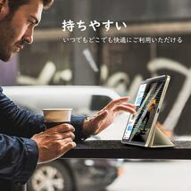 【在庫セール】Air 第5世代/第4世代 iPad カバー iPad PUレーザー 開閉式 iPad 三つ折り iPad スタンド_画像9