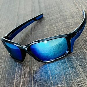 サングラス★OAKLEY Straightlink★オークリー ストレートリンク【未使用品】サファイア ミラー ブラック ブルー ドライブ アウトドア 青