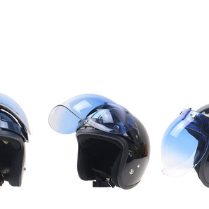 新品 バイク オフロード ヘルメット ジェットヘルメット 交換用バブルシールド フリップアップベース付き12色選択可 の画像8