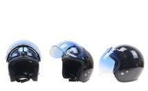 新品　バイク オフロード ヘルメット ジェットヘルメット 交換用バブルシールド　フリップアップベース付き12色選択可 _画像8