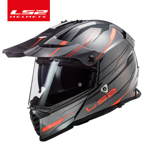 バイクヘルメット LS2-436オフロード ヘルメット モトクロス ヘルメット ダブルシールド 開閉式インナーサンバイザー採用色：A サイズ :XXL