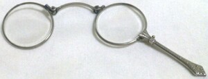  Meiji period / that time thing * opera glasses / silver color * stone chip .. specification 