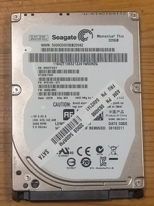 Seagate Momentus Thin ST320LT020 2.5インチ 320GB HDD ジャンク扱い