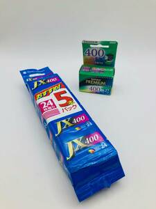 [7607] *1 jpy start unused goods Konica color film JX400 24 sheets ..5ps.@ Fuji color SUPERIA PREMIUM 400 unopened expiration of a term 