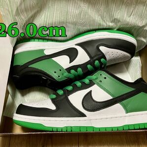 Nike SB Dunk Low Pro "Black and Classic Green" 26.0cm 新品未使用タグ付き