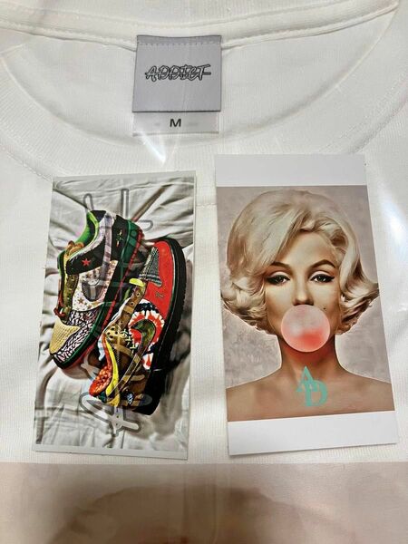 Marilyn Monroe Graphic Photo Tee White Mサイズ　A.D.D.I.C.T Sneakers