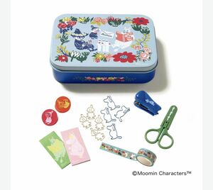 MOOMIN ブリキ缶ケース＋7つのアイテム 豪華！ おしゃれな文具セット