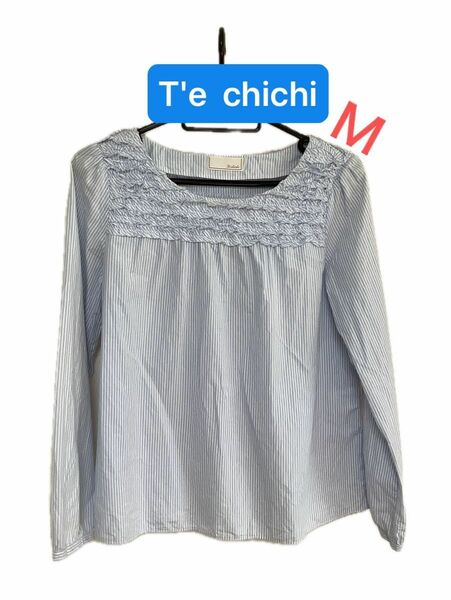 う37 T'e chichi カットソーＭ ブラウス チュニック シャツ