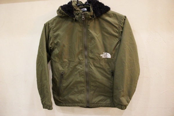 A42★THE NORTH FACE/ノースフェイス キッズサイズコンパクトノマドジャケット NPJ72036 カーキ キッズ130サイズ 裏ボア ジャケット★