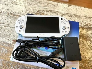  SONY/ソニー PSVITA ヴィータ Wi-Fiモデル PCH-2000 ライトブルー/ホワイト プレステ ゲーム機本体 充電器・コード付き