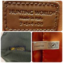 1円~【極美品】ハンティングワールド HUNTING WORLD ビジネスバッグ メンズ ハンド 手提げ アドゥービ バリスティクナイロン レザー A4 PC_画像9