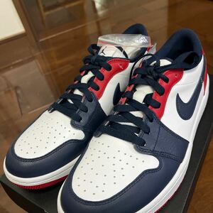 NIKE ナイキ AIR JORDAN 1 LOW G 27.5cm レッドネイビー