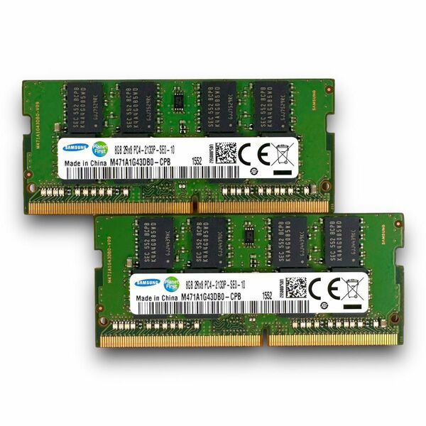 M109-48GW SAMSUNG ノートPC 換装・増設用メモリ S.O.DDR4-2133 8GB×2枚セット