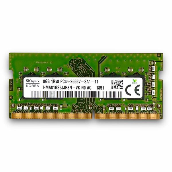 M127-48GS SK hynix ノートPC 換装・増設用メモリ S.O.DDR4-2666 8GB×1枚
