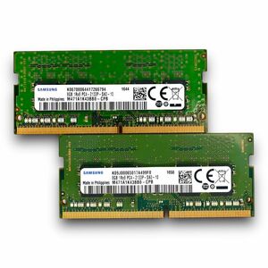 M152-48GW SAMSUNG ノートPC 換装・増設用メモリ S.O.DDR4-2133 8GB×2枚セット