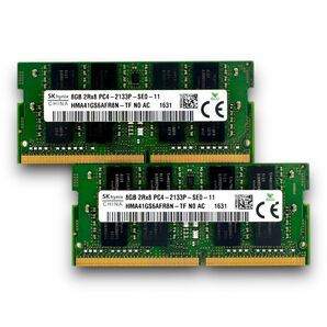 M156-48GW SK hynix ノートPC 換装・増設用メモリ S.O.DDR4-2133 8GB×2枚セット