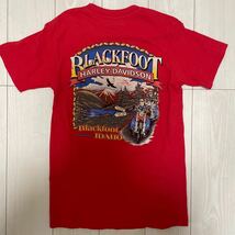 ヴィンテージ　ハーレーダビットソン　Tシャツ 半袖Tシャツ ロゴ USA アメリカ製 赤　レッド　古着　Harley Davidson_画像5