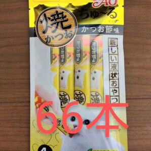 ②チャオ　ちゅーる　焼かつお　かつお節味　66本