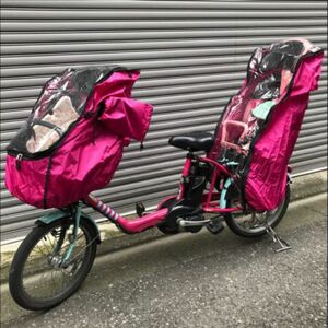 子供載せ自転車レインカバー 前後セット