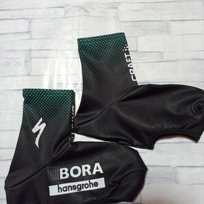 支給品　Lycraエアロシューズカバー　ボーラハンスグローエ　サイクルジャージ　BORA Hansgrohe　　　ロードバイク